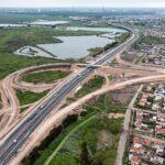 Trabajos de repavimentación nocturnos en la Autopista Buenos Aires-La Plata realizados por AUBASA.