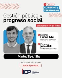 Alak y Ghi abren un ciclo del ICP sobre gestión pública y progreso social